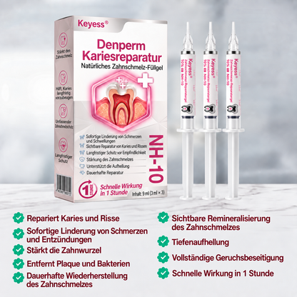 ✨👍Keyess® DenPerm🎉 — Gel zur natürlichen Zahnschmelzpflege bei Karies, empfindlichen Zähnen und geschwächtem Zahnschmelz
