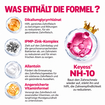 ✨👍Keyess® DenPerm🎉 — Gel zur natürlichen Zahnschmelzpflege bei Karies, empfindlichen Zähnen und geschwächtem Zahnschmelz