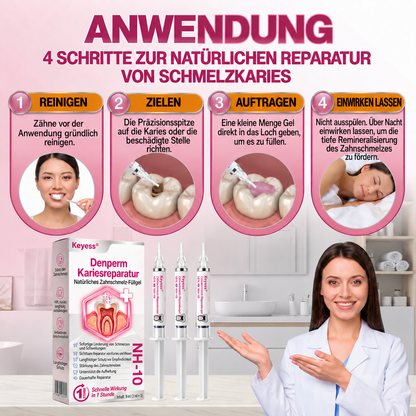 ✨👍Keyess® DenPerm🎉 — Gel zur natürlichen Zahnschmelzpflege bei Karies, empfindlichen Zähnen und geschwächtem Zahnschmelz