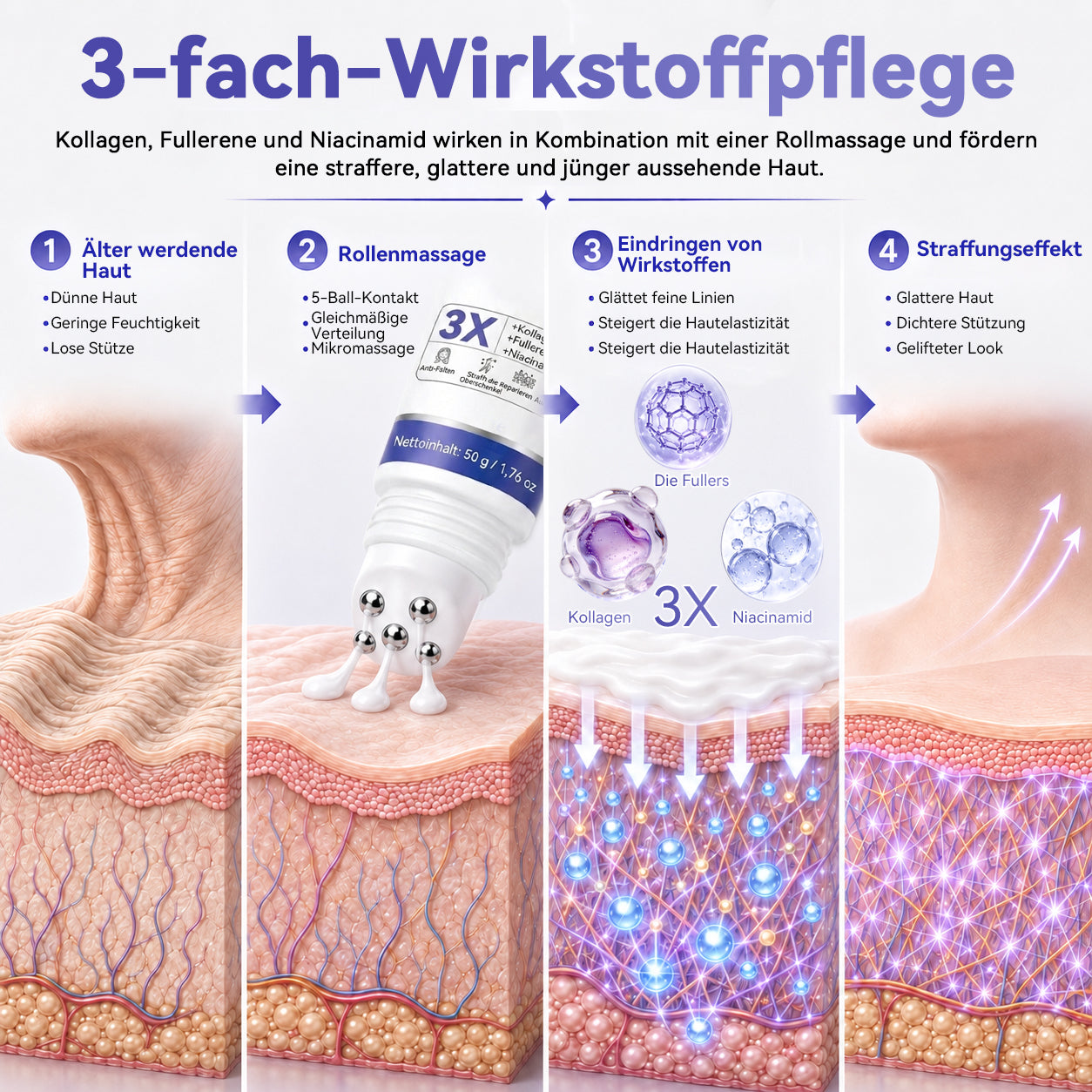 ✨👍𝐆𝐀𝐅𝐀𝐂𝐄® 𝐊𝐨𝐥𝐥𝐚𝐠𝐞𝐧- & 𝐅𝐮𝐥𝐥𝐞𝐫𝐞𝐧-𝐒𝐭𝐫𝐚𝐟𝐟𝐮𝐧𝐠𝐬-𝐑𝐨𝐥𝐥𝐜𝐫𝐞𝐦𝐞 ✨ 𝐊𝐨𝐥𝐥𝐚𝐠𝐞𝐧 & 𝐇𝐲𝐚𝐥𝐮𝐫𝐨𝐧𝐬ä𝐮𝐫𝐞 | 𝐒𝐭𝐫𝐚𝐟𝐟𝐭 𝐬𝐜𝐡𝐥𝐚𝐟𝐟𝐞 𝐇𝐚𝐮𝐭, 𝐫𝐞𝐝𝐮𝐳𝐢𝐞𝐫𝐭 𝐅𝐚𝐥𝐭𝐞𝐧 & 𝐦𝐢𝐧𝐝𝐞𝐫𝐭 𝐝𝐚𝐬 𝐃𝐨𝐩𝐩𝐞𝐥𝐤𝐢𝐧𝐧