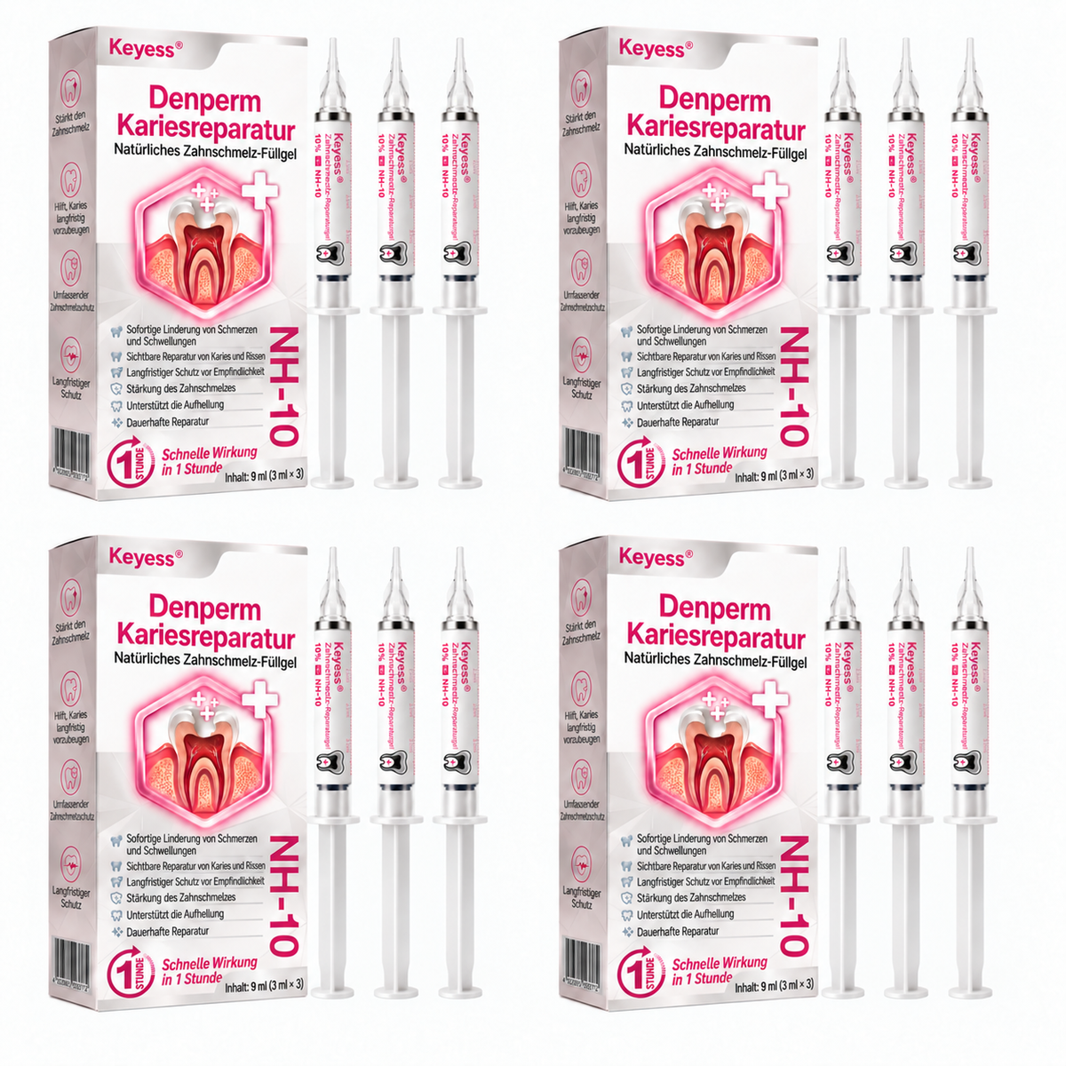 ✨👍Keyess® DenPerm🎉 — Gel zur natürlichen Zahnschmelzpflege bei Karies, empfindlichen Zähnen und geschwächtem Zahnschmelz