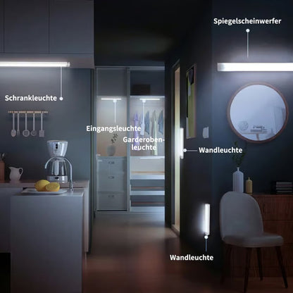 🔮Bohrfreie intelligente Sensor magnetische aufladbare LED-Leuchte