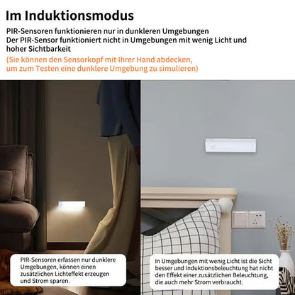 🔮Bohrfreie intelligente Sensor magnetische aufladbare LED-Leuchte