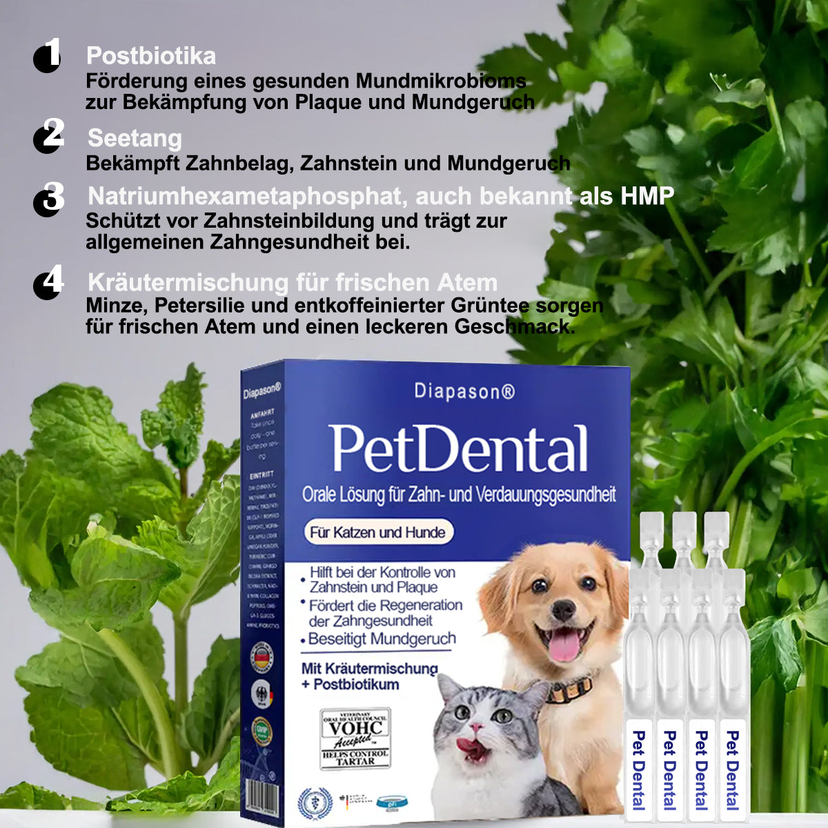 [Offizieller Shop]🐕‍🦺🐕‍🦺𝘋𝘪𝘢𝘱𝘢𝘴𝘰𝘯® Pet Dental & Digestive Health Oral Liquid – Frischer Atem, weniger Zahnstein & Unterstützung der Zahnfleischregeneration (für Katzen & Hunde) – Heute bis zu 70 % sparen! 德国