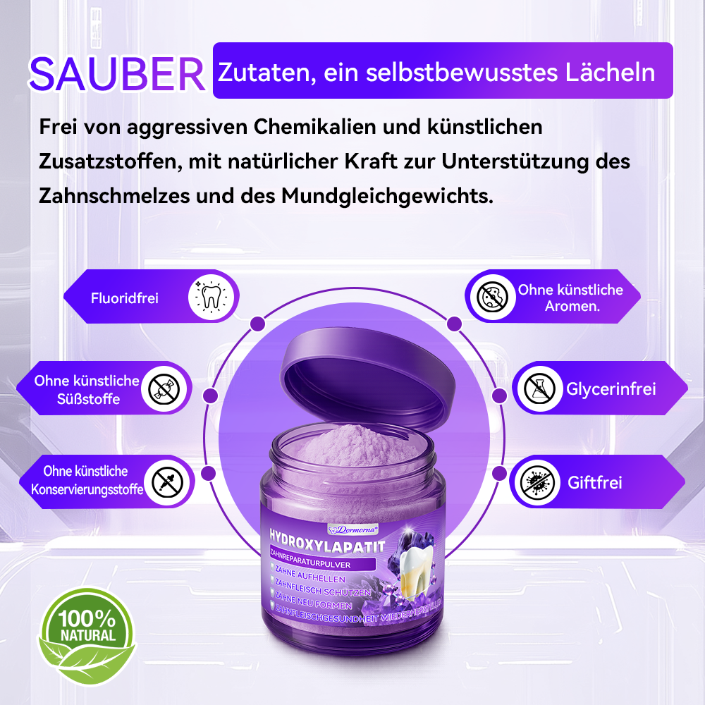 🛡️😁Neujahrs‑Angebot: 80 % RABATT 🎉 Dormorna® Hydroxylapatit‑Zahnreparaturpulver 🦷