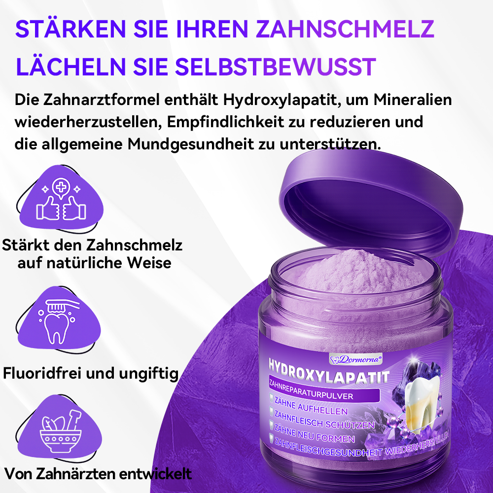 🛡️😁Neujahrs‑Angebot: 80 % RABATT 🎉 Dormorna® Hydroxylapatit‑Zahnreparaturpulver 🦷