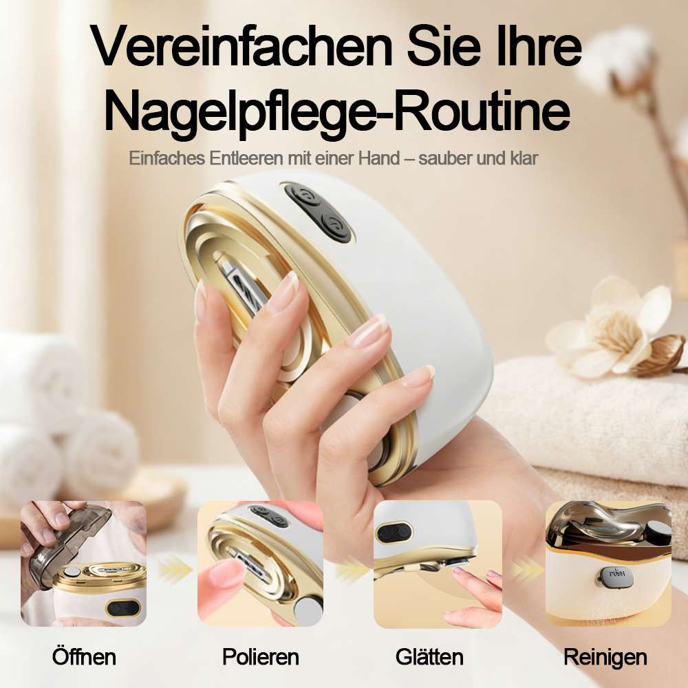 💥LETZTER TAG VERKAUF 50% RABATT💥 2-in-1 Elektrischer Nagelknipser & Polierer 🏆 Universelle automatische Nagelfeile für Erwachsene und Kinder👶