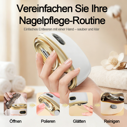 💥LETZTER TAG VERKAUF 50% RABATT💥 2-in-1 Elektrischer Nagelknipser & Polierer 🏆 Universelle automatische Nagelfeile für Erwachsene und Kinder👶