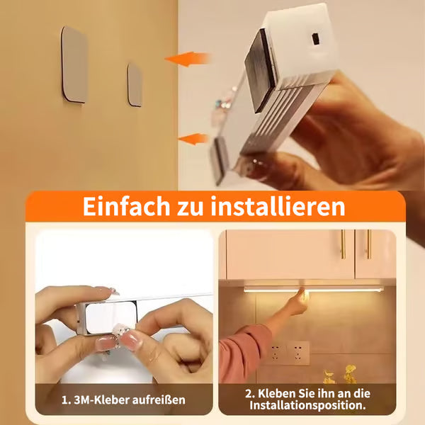 🔮Bohrfreie intelligente Sensor magnetische aufladbare LED-Leuchte