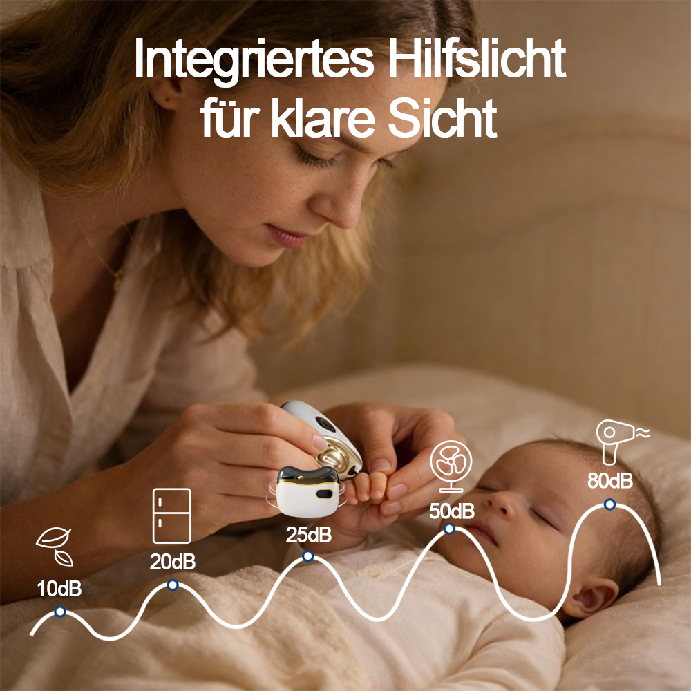 💥LETZTER TAG VERKAUF 50% RABATT💥 2-in-1 Elektrischer Nagelknipser & Polierer 🏆 Universelle automatische Nagelfeile für Erwachsene und Kinder👶