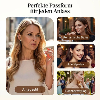 （Elegant und bequem, kein Ohrloch erforderlich）🌸🦋 – 𝐂𝐙𝐓𝐈𝐂𝐋𝐄® Schlichte Ohrclips mit Schmetterlings- und Blumenmotiv & Quasten （Letzter Tag Sonderangebot – 80% Rabatt 🔥）
