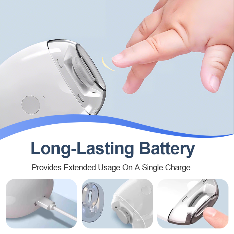 💕💕💕Universeller automatischer Nageltrimmer – 6 Geschwindigkeitsstufen, ausgestattet mit 5 Aufsätzen, sicher und sanft für die Nagelpflege 💅✨